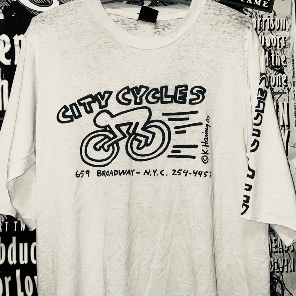 Rare Keith Haring 1985 City Cycle Size Large
